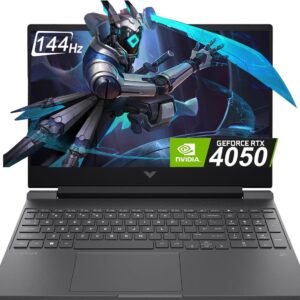 HP Victus 15-FA1082WM Gaming Laptop 13th Gen Core i5-13420H, 16GB DDR4, 512GB SSD, NVIDIA RTX 4050 6GB Graphics, 15.6" FHD IPS 144Hz, Windows 11 Home, Mica Silver